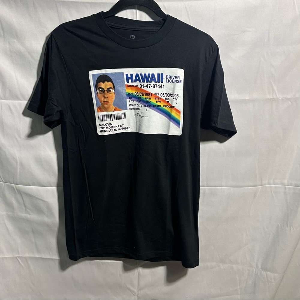 Mclovin Men’s Black Graphic T-Shirt